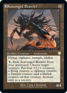 Scavenged Brawler (Retro Frame) [Commander: The Brothers' War - 17]