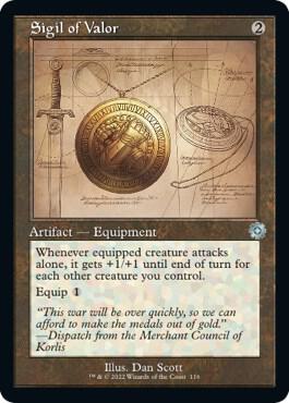 Sigil of Valor (Schematic) [The Brothers' War: Retro Frame Artifacts - 116]
