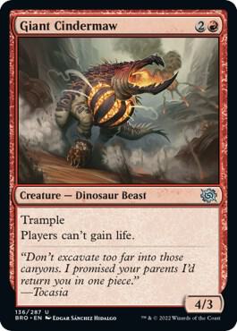 Giant Cindermaw [The Brothers' War - 136]