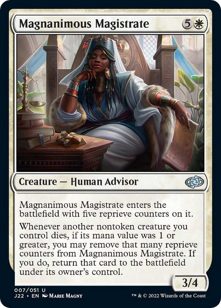 Magnanimous Magistrate [Jumpstart 2022 - 7]