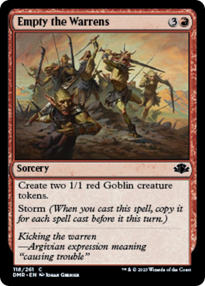 Empty the Warrens [Dominaria Remastered - 118]