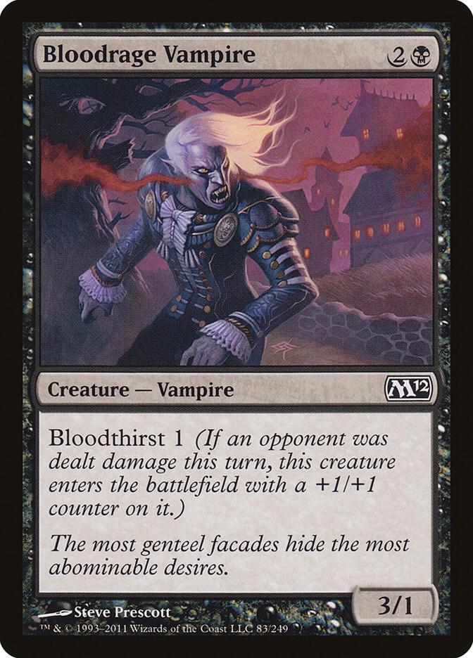 Bloodrage Vampire [Magic 2012 (M12) - 83]
