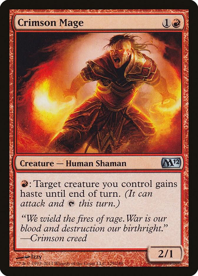 Crimson Mage [Magic 2012 (M12) - 129]