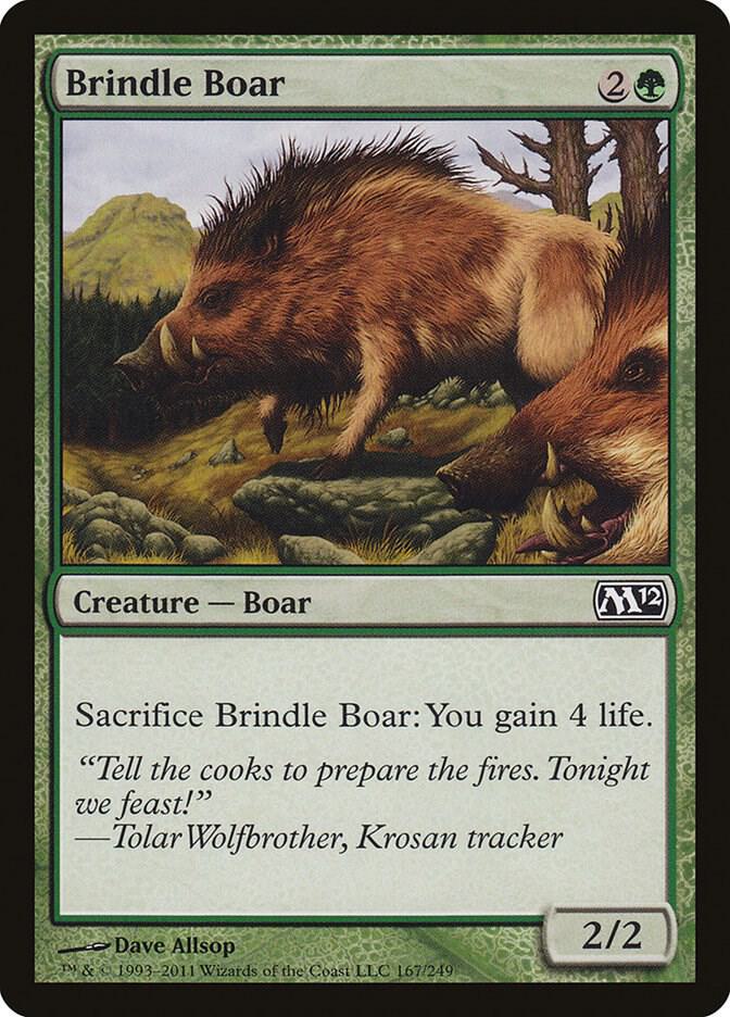 Brindle Boar [Magic 2012 (M12) - 167]