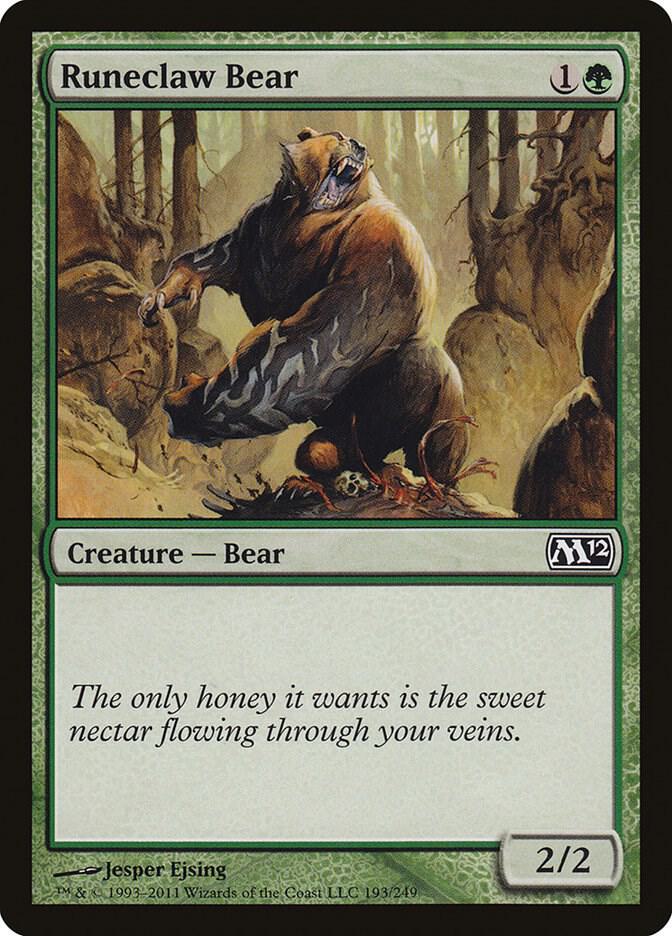Runeclaw Bear [Magic 2012 (M12) - 193]