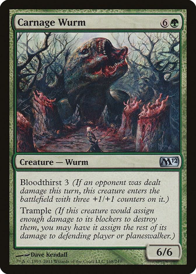 Carnage Wurm [Magic 2012 (M12) - 168]