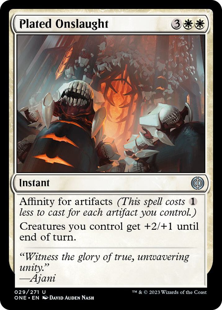 Plated Onslaught [Phyrexia: All Will Be One - 29]