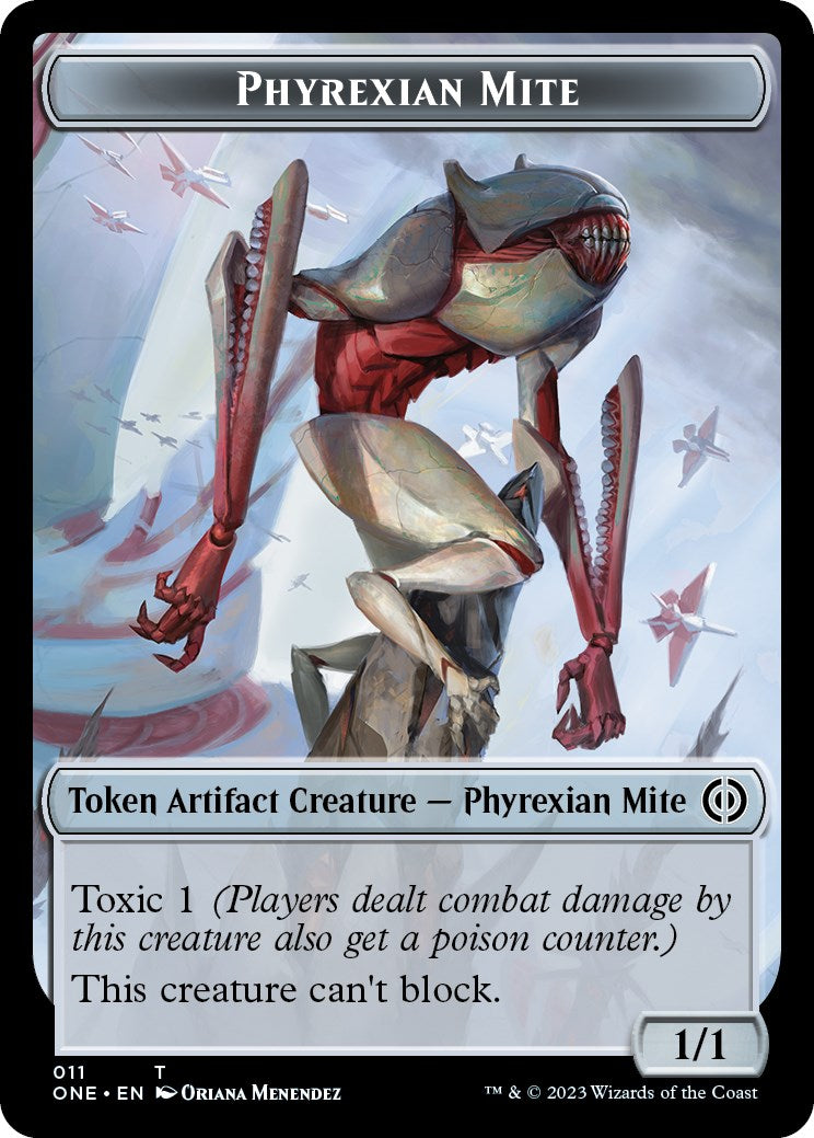 Phyrexian Mite (011) // Phyrexian Beast Double-sided Token
