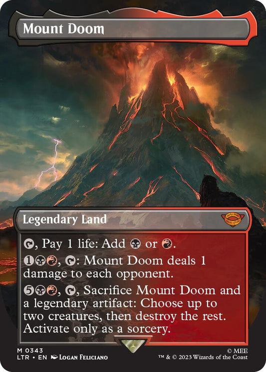 Mount Doom (Borderless) [Universes Beyond: The Lord of the Rings: Tales of Middle-earth - 343]