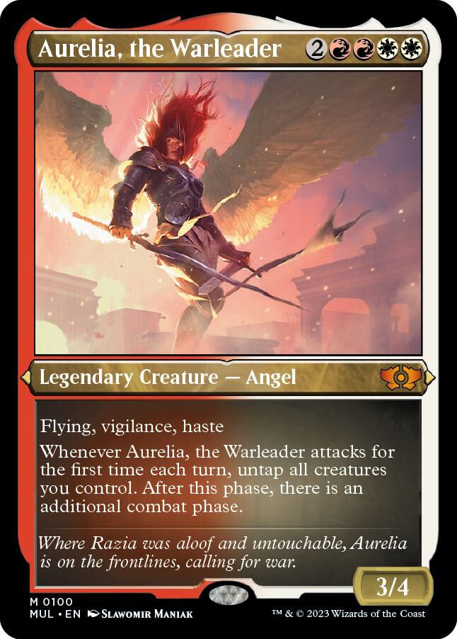 Aurelia, the Warleader (Foil Etched) [March of the Machine: Multiverse Legends - 100]