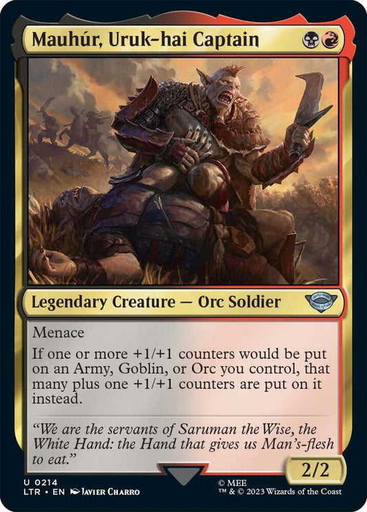 Mauhur, Uruk-hai Captain [Universes Beyond: The Lord of the Rings: Tales of Middle-earth - 214]