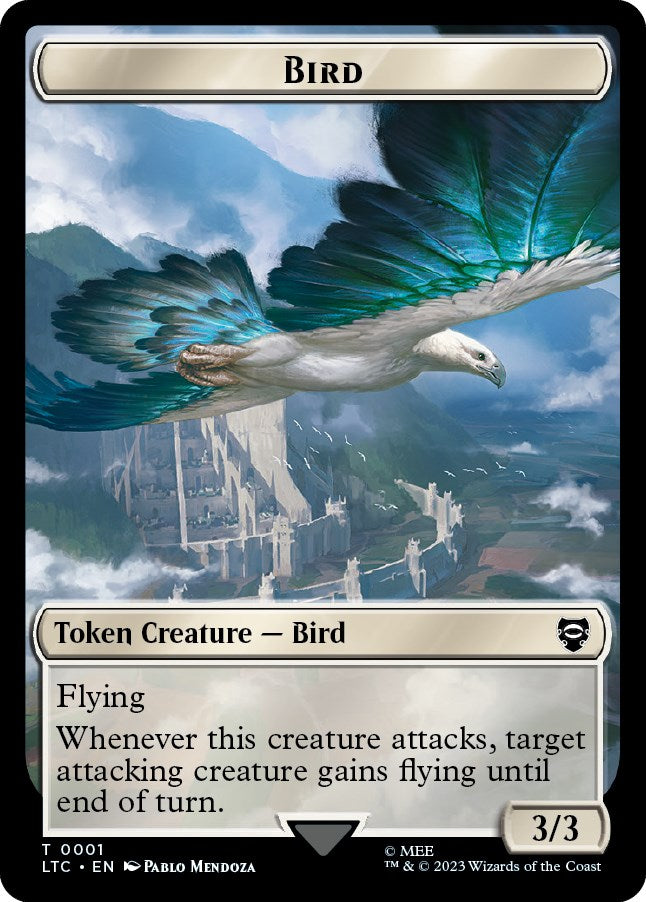 Bird (0001) // Food (0010) Double-Sided Token