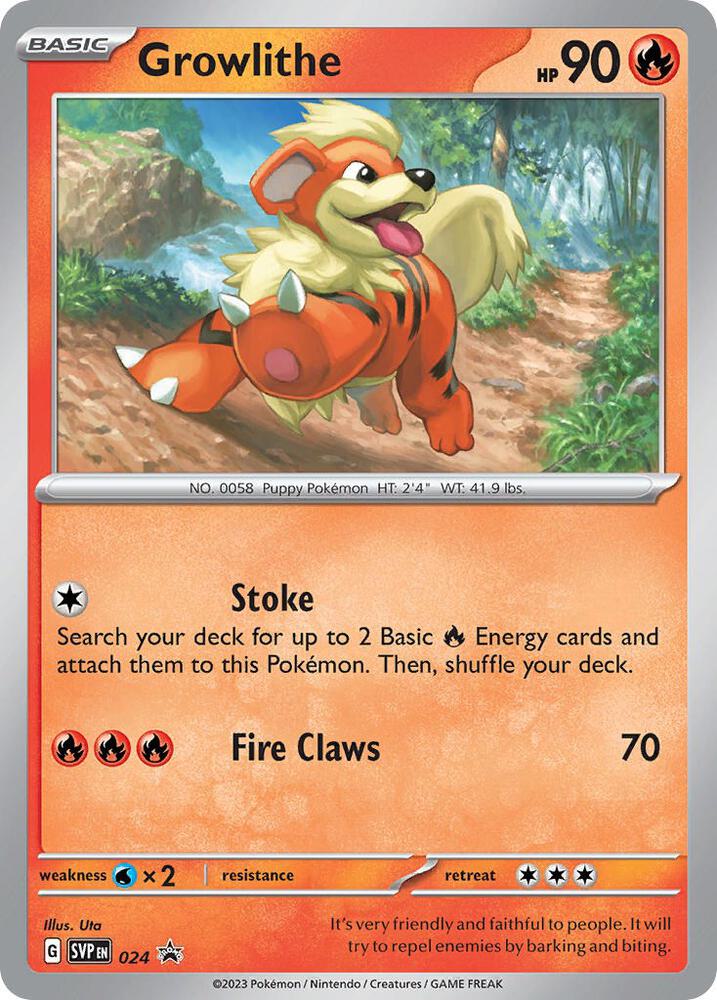 Growlithe - 024 [SV: Scarlet & Violet Promo Cards - 024]