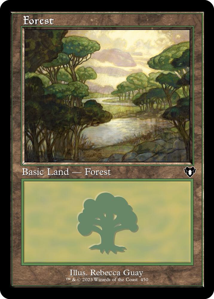 Forest (450) (Retro Frame) [Commander Masters - 450]