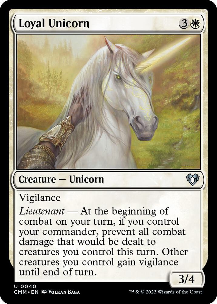 Loyal Unicorn [Commander Masters - 40]