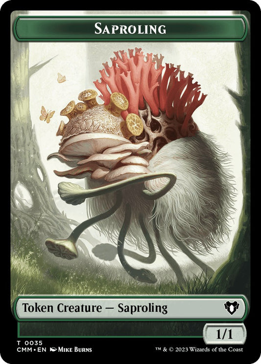 Saproling // Knight Double-Sided Token