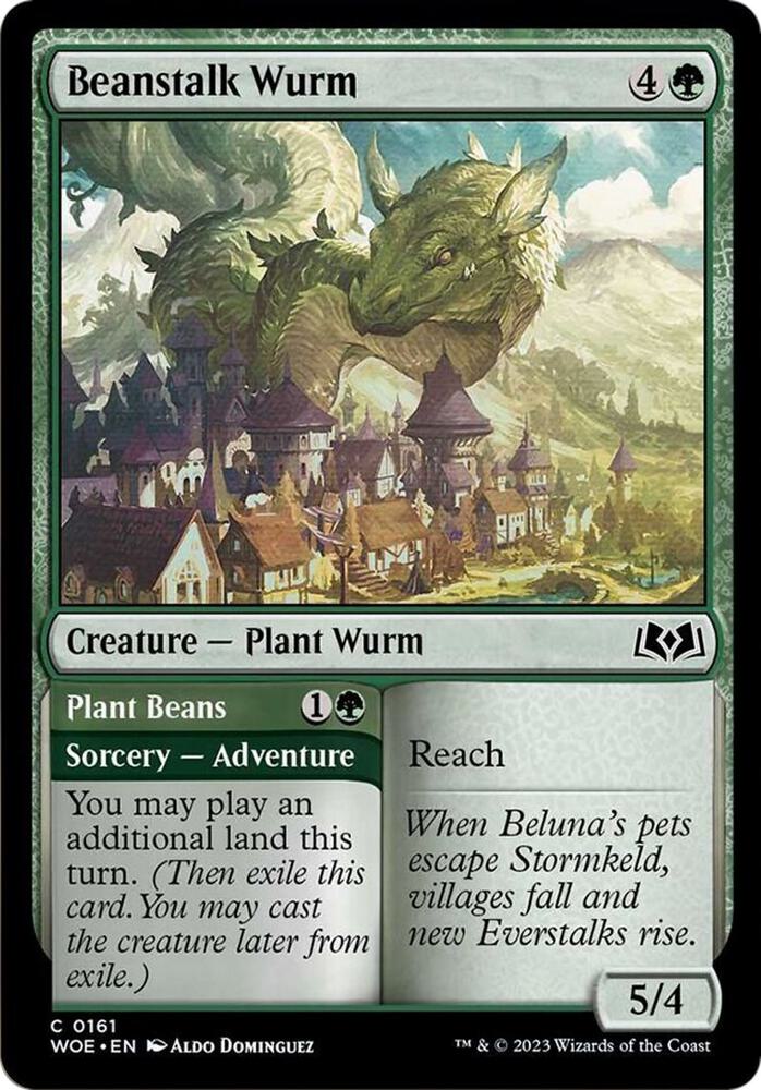 Beanstalk Wurm [Wilds of Eldraine - 161]