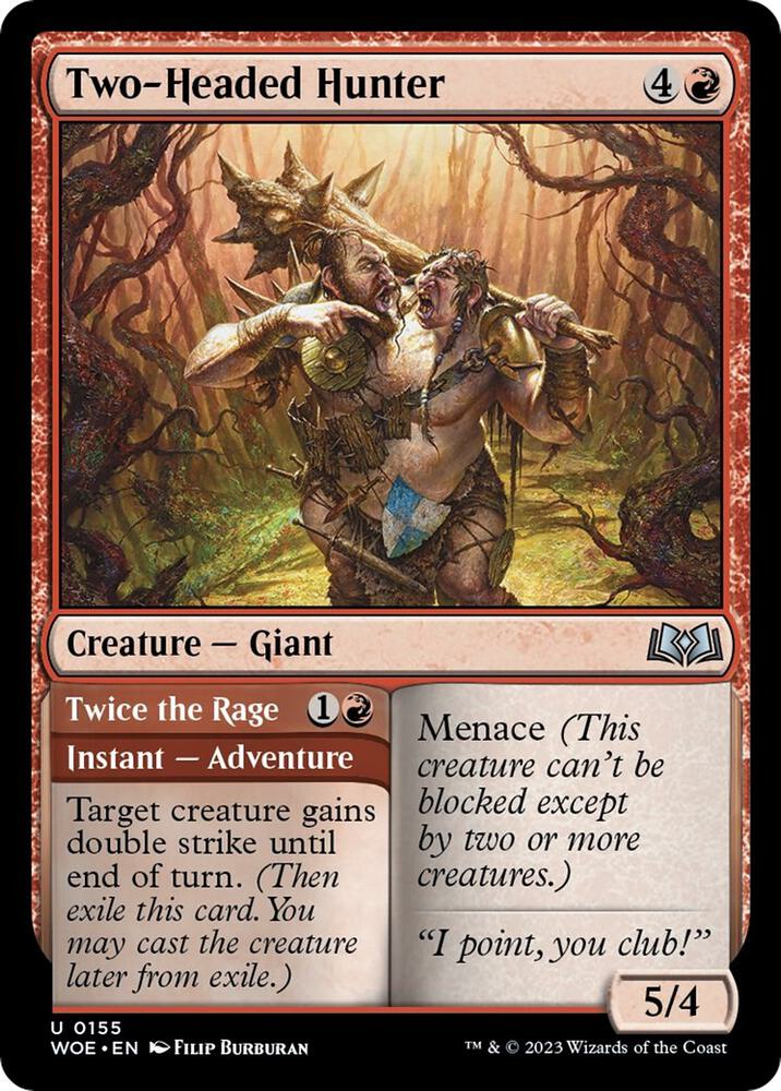 Two-Headed Hunter [Wilds of Eldraine - 155]