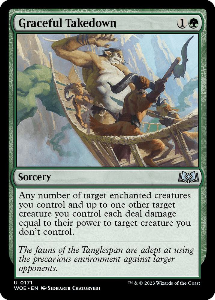 Graceful Takedown [Wilds of Eldraine - 171]