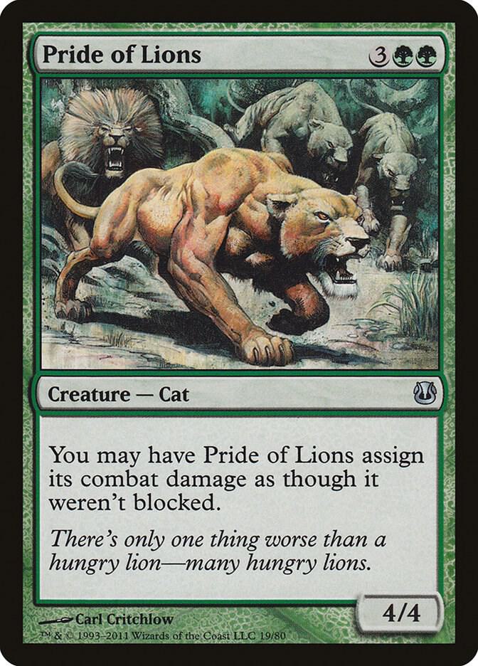 Pride of Lions [Duel Decks: Ajani vs. Nicol Bolas - 19]