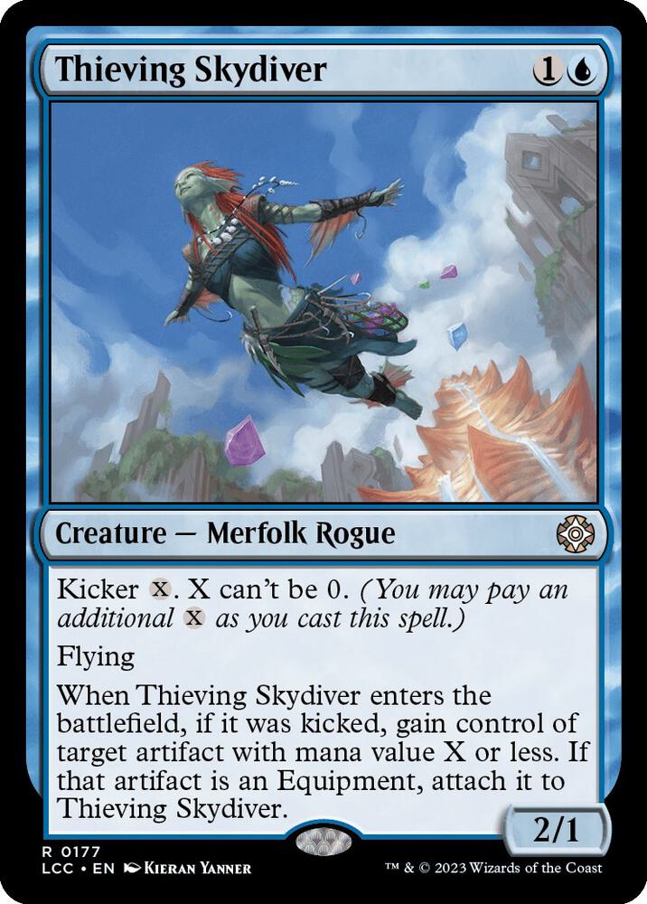 Thieving Skydiver [Commander: The Lost Caverns of Ixalan - 177]