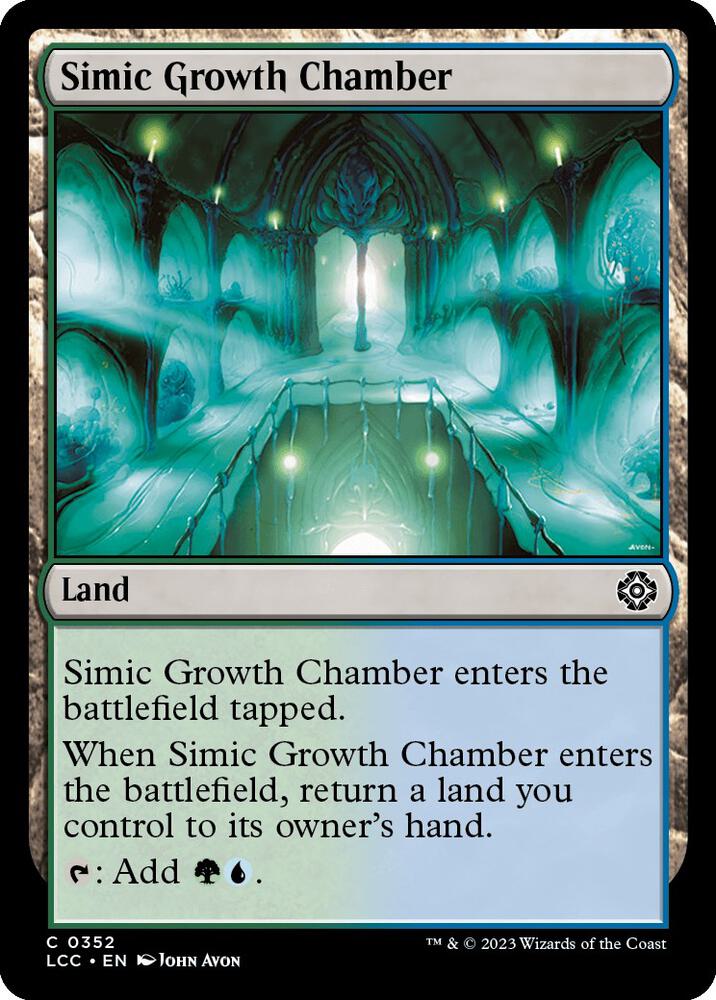 Simic Growth Chamber [Commander: The Lost Caverns of Ixalan - 352]