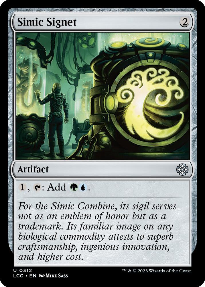 Simic Signet [Commander: The Lost Caverns of Ixalan - 312]