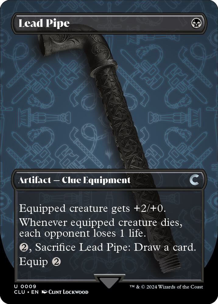 Lead Pipe (Borderless) [Ravnica: Clue Edition - 9]