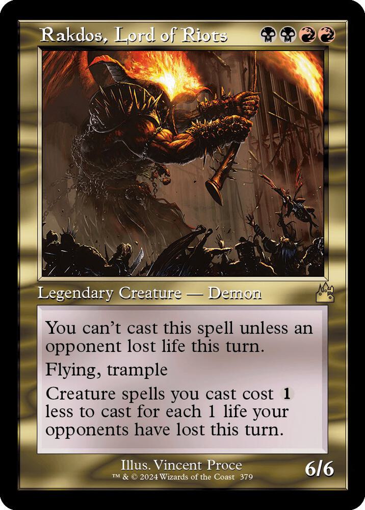 Rakdos, Lord of Riots (Retro Frame) [Ravnica Remastered - 379]