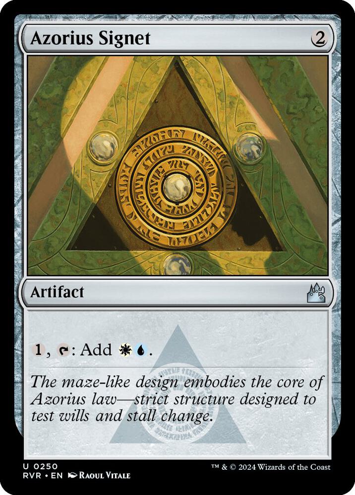 Azorius Signet [Ravnica Remastered - 250]