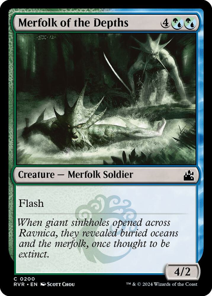 Merfolk of the Depths [Ravnica Remastered - 200]