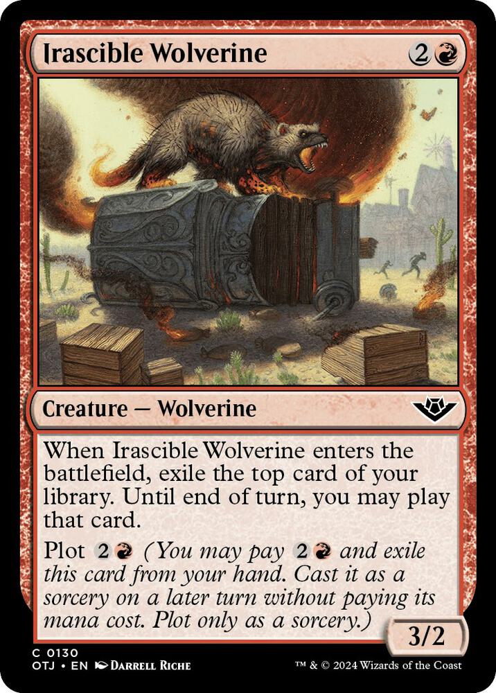Irascible Wolverine [Outlaws of Thunder Junction - 130]