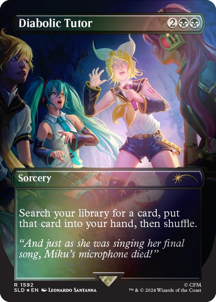 Diabolic Tutor (1592) (Rainbow Foil) [Secret Lair Drop Series - 1592]
