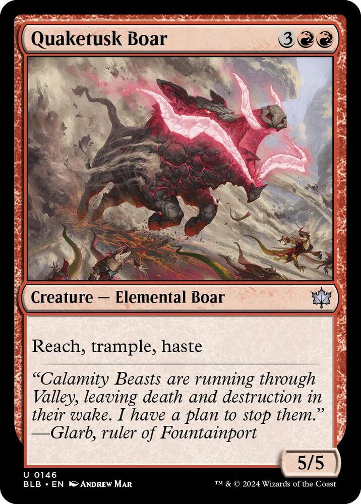 Quaketusk Boar [Bloomburrow - 146]