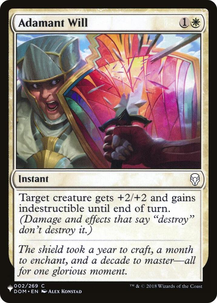 Adamant Will [The List Reprints - 002/269]
