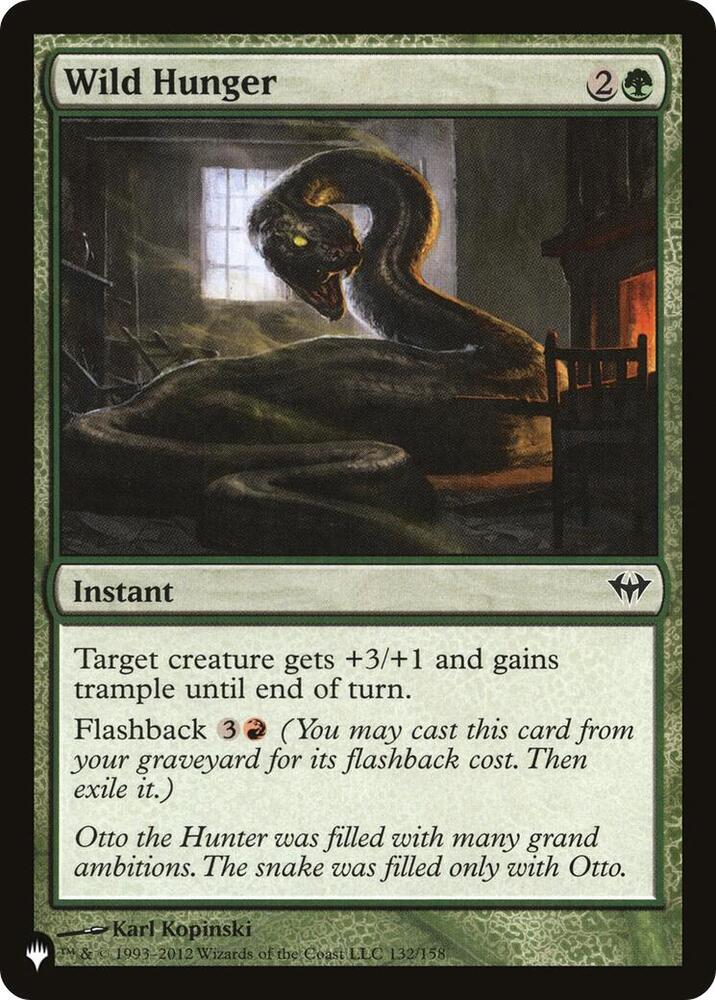 Wild Hunger [The List Reprints - 132/158]