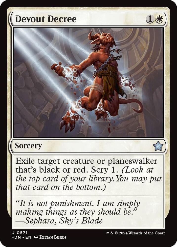 Devout Decree [Foundations - 571]