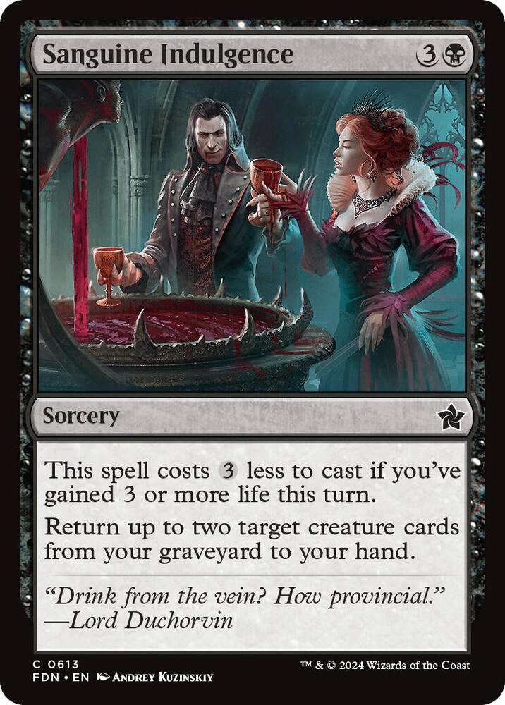 Sanguine Indulgence [Foundations - 613]