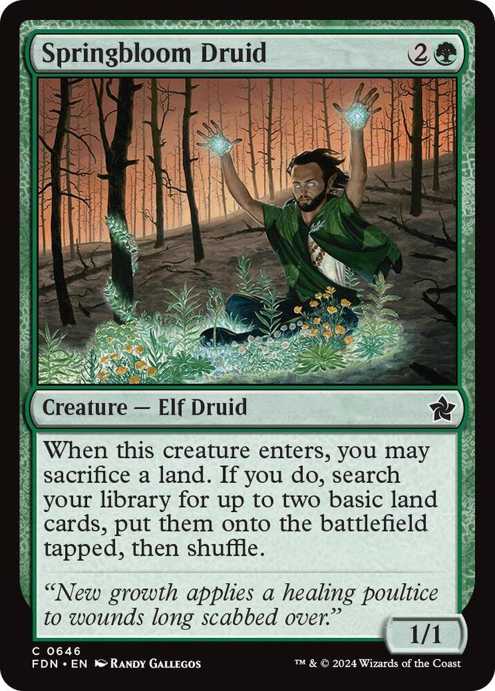 Springbloom Druid (0646) [Foundations - 646]