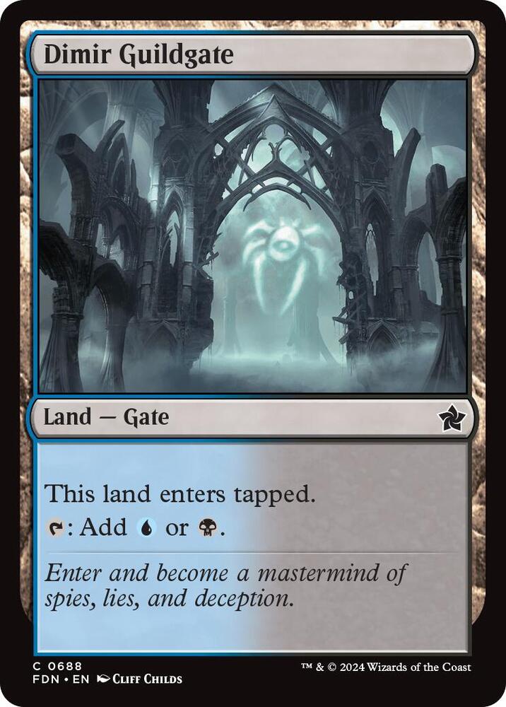 Dimir Guildgate [Foundations - 688]