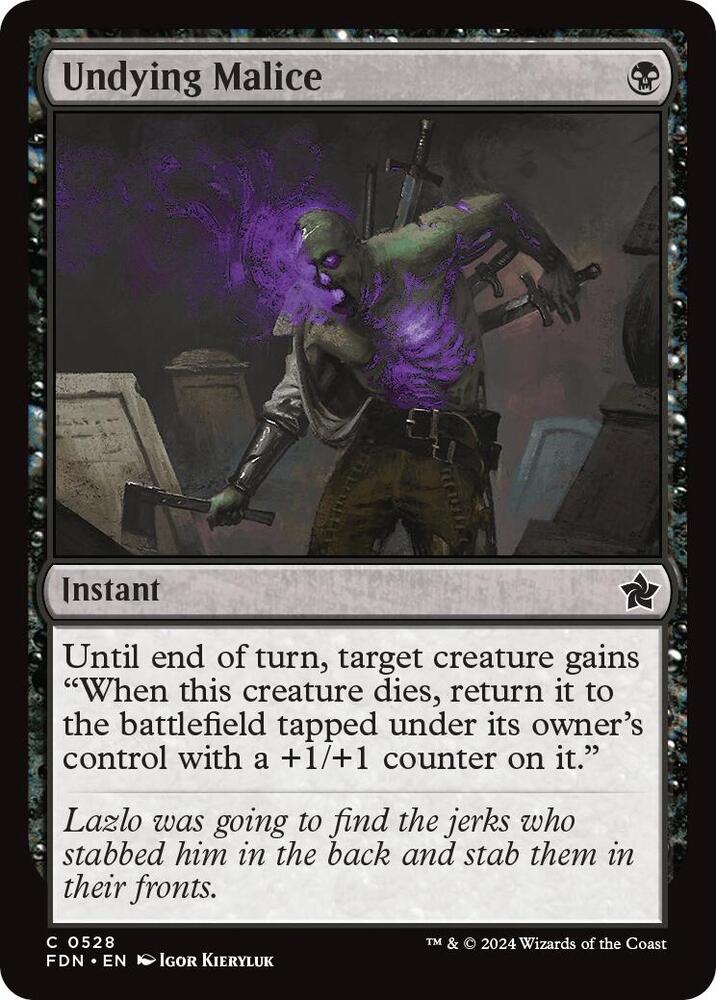 Undying Malice [Foundations - 528]