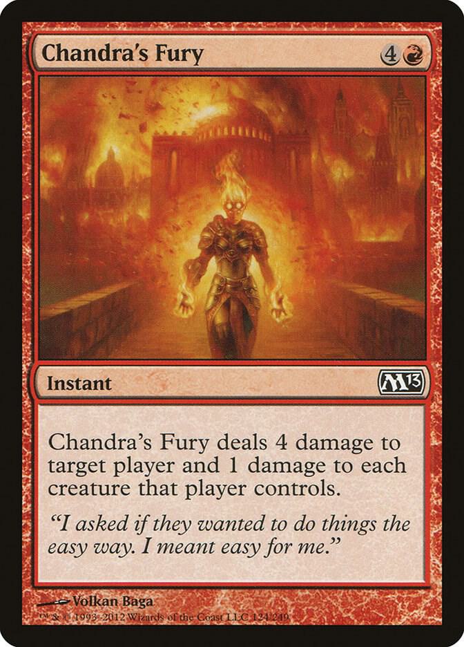 Chandra's Fury [Magic 2013 (M13) - 124]