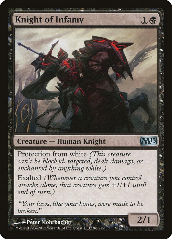 Knight of Infamy [Magic 2013 (M13) - 96]