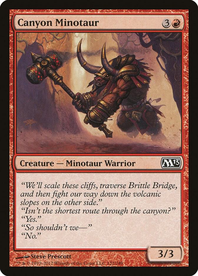 Canyon Minotaur [Magic 2013 (M13) - 122]