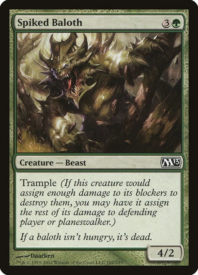 Spiked Baloth [Magic 2013 (M13) - 192]