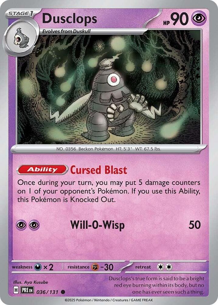 Dusclops [SV: Prismatic Evolutions - 036/131]