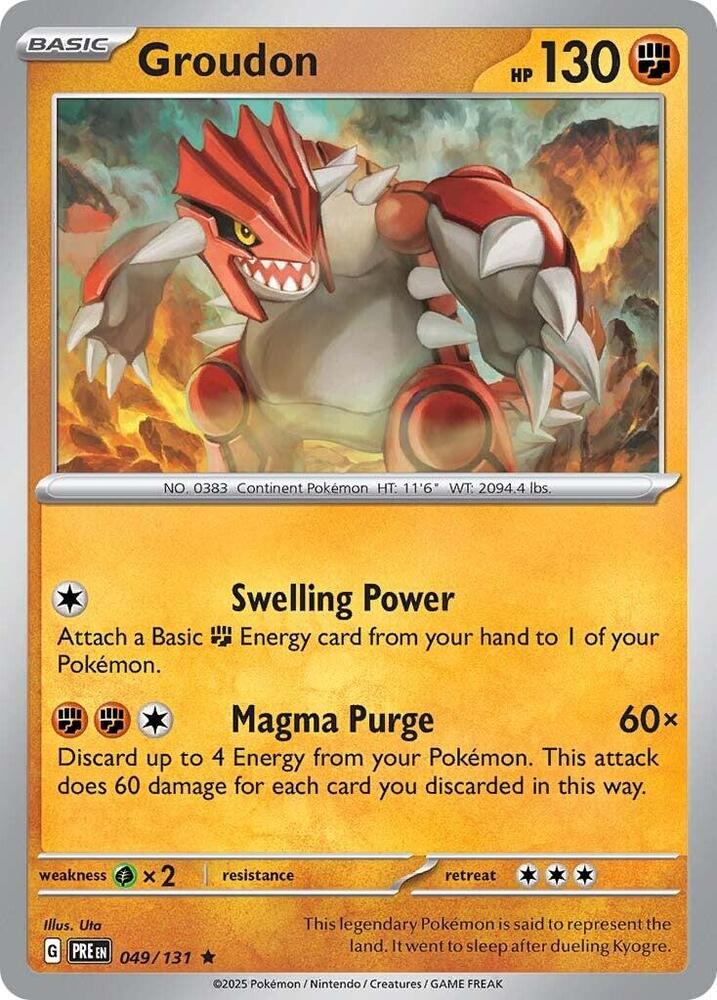 Groudon [SV: Prismatic Evolutions - 049/131]