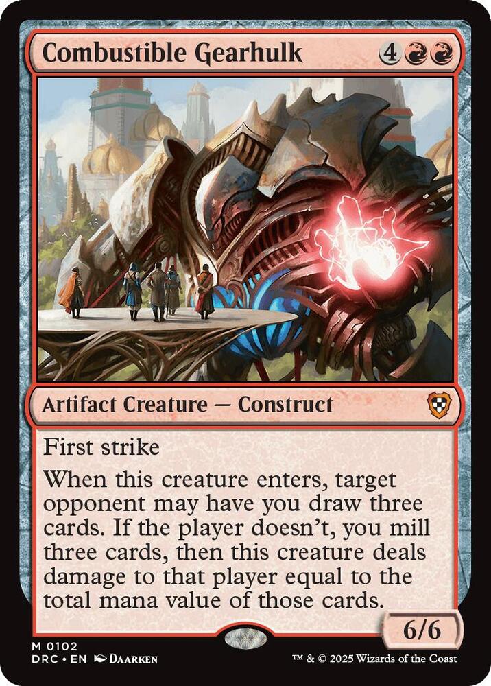 Combustible Gearhulk [Commander: Aetherdrift - 102]