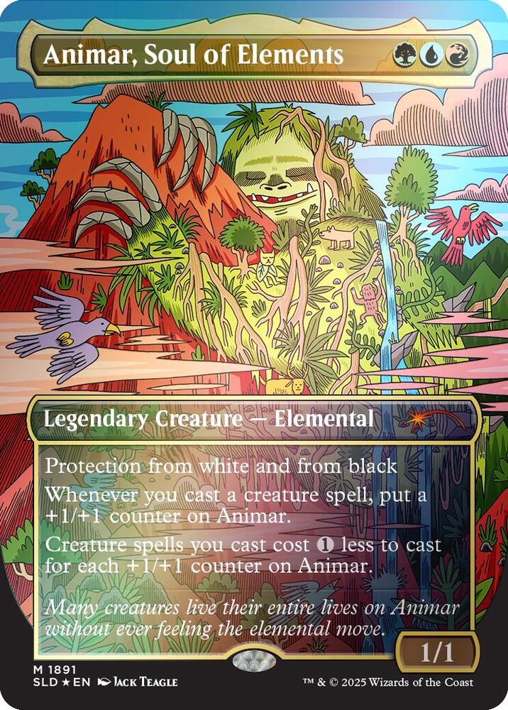 Animar, Soul of Elements (1891) (Rainbow Foil) [Secret Lair Drop Series - 1891]