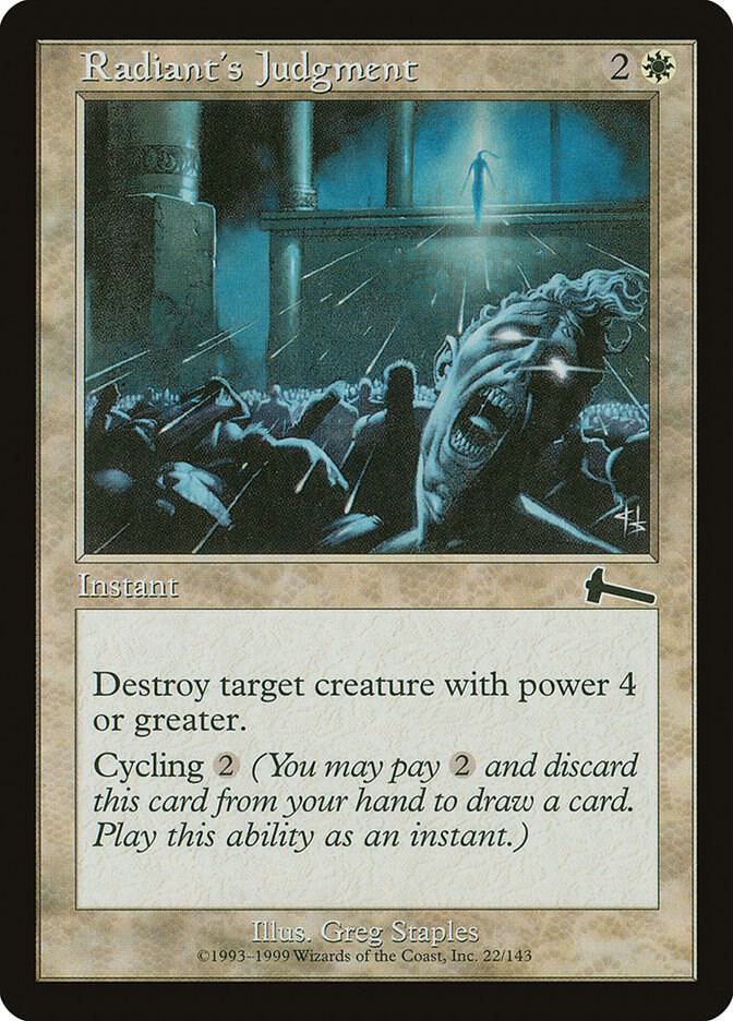Radiant's Judgment [Urza's Legacy - 22]
